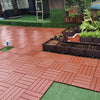 11x Composite Decking Boards WPC Garden Interlocking Tiles Balcony Patio Floor