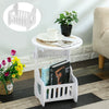 Round Small Side Table Beside Coffee Sofa End Desk Lamp Stand Plant Storage Rack
