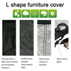 Waterproof Rattan Corner Furniture Cover Garden Outdoor Sofa Protect L Shape UK!