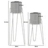 Tall Indoor Metal Hairpin Leg Plant Pots & Stands For Hall/Conservatory