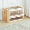 2 Tier Hamster Cage Wooden Small Animals Hutch Mice Rodent Play Exercise House