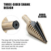 5 Pieces HSS Step Large Cone Drill Hole Cutter Bit Set Tool + Case New