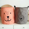 UK Dirty Wash Clothes Bucket Baby Kid Toy Canvas Laundry Basket Storage Bag Box