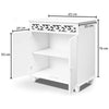 White Cabinet Sideboard Modern Cupboard Wooden Furniture Unit Storage 2 Door