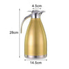2L Durable Double Layer Steel Solid color vacuum large capacity insulation jug