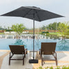 2x3M Garden Parasol Rectangle Umbrella Sun Shade Outdoor Patio Beach Crank Tilt