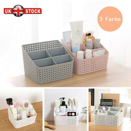 UK Multi-function Cosmetic Organizer Desktop Make-up Solid Organizer Storage Box