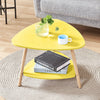 Side Table Bedside Table End Table with Storage Shelf 2 Layers Living Room Home