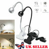 UK Usb Flexible Reading LED Light Clip-on Beside Bed Desk Table Bright Lamp