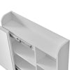 Slide Mirror Dressing Table Makeup Desk Adjustable With Stool Bedroom White