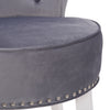 Bedroom Dressing Table Stool Velvet Upholstered Low Back Dining Chair Guest Seat