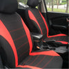 Universal Car Seat Protect Covers Full Set Sporty Red/Black Washable Compatible