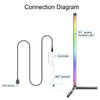RGB LED Corner Floor Lamp Mood Modern Colour Minimalist Standing Light Lighting