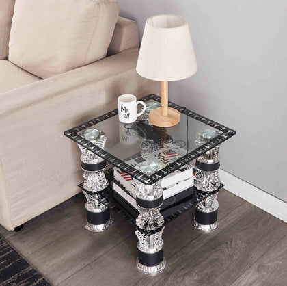 Luxury Nest of Tables Tea Coffee Table Side End Table Home Living Room Black UK