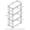 Furinno 18028 Turn-S-Tube 4-Tier Multipurpose Shelf Display Rack Square Tube
