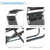 Mondeer 2 x Zero Gravity Recliner Chair Lounge Sun Garden Deck Folding Patio