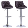 1/2x Bar Stools Kitchen Swivel Gas Lift Stools Breakfast Pub Chairs PU Leather