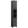 High Gloss Bathroom Tallboy Cabinet Modern Cupboard Storage Shelf Furniture Unit