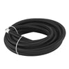 6AN 20FT Fuel Oil Gas Hose Line Pipe Stainless Steel Nylon Braided Black