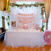 6.6ft x 6.6ft Tulle Photography Backdrop Curtains For Wedding Studio Baby Shower