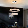 Modern LED Crystal Light Ring Chandelier Pendant Lamp Ceiling Lights Lighting ME