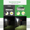 4x Litom LED Solar Power Motion Sensor Wall Lights Outdoor Garden Security Lamps