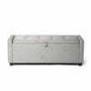 Ottoman Large Storage Chest Box Seat Storage Bench Bedroom Pouffe Toy Box Grey