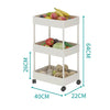 Narrow Slim Kitchen Storage Trolley Fruit Vegetable Gap Rack Basket Shelf Cart