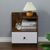 Wooden Bedside Table Cabinet with Storage Drawer Shelf Lamp Table Nightstand