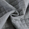 Stylish Bedspread Quilted Comfortable Bedding Cover Double Sided Polyester Grey