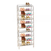 Tall 30 Pairs Shoe Rack 10 Tier Storage Boot Organiser Shelf Stand Tidy Room