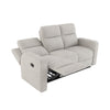 BERLIN 1+2+3 FABRIC MANUAL RECLINER DRINKS CONSOLE LIVING ROOM RECLINING SOFA