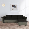 NEW Corner Sofa Bed with Storage, Black Fabric + Grey Leather. Very COMFORTABLE!