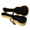 Hot Glarry 23" Inch Python Pattern Leather Ukulele Uke Hard Case Bag