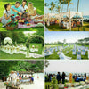 Gazebo Party Tent Marquee 3x3m Waterproof PVC Garden PE Outdoor Wedding Canopy