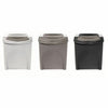 Grey 20 Litre Large Stackable Recycling Sorting Colour Coded Plastic Bins w Lid