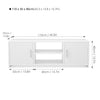 TV Cabinet TV Stand Media Entertainment Unit with 2 Doors 2 Shelves Wooden