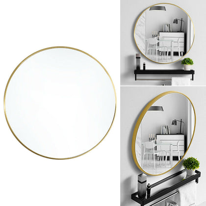 Nordic Round Shape Bathroom Cosmetic Wall Mirror HD Explosion-proof Home Decor
