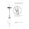 Retro Modern Vintage Glass Ceiling Pendant Industrial Light Shade Chandelier UK