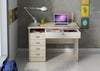 Modern Home Office Desk Living Room Study Table 5 Drawers Shelf Lockable Drawer