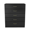 Chest Of Drawers Black 1 2 3 4 5 Drawer Nightstand Tall Wide Storage Furniture