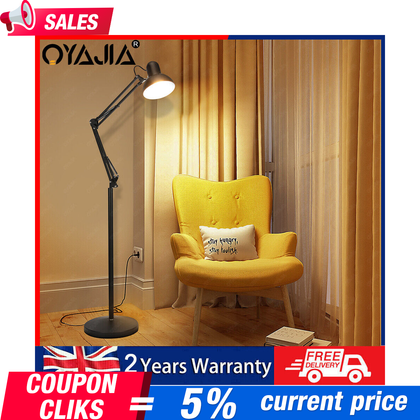 LED Floor Standing Lamp Adjustable Reading Floor Lamp Floor Light for Bedroom UK