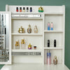 Dressing Vanity Table Set Makeup Desk Sliding Mirror W/Drawer Shelves Storage UK