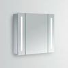 Luxury Bathroom Cabinet with Mirror LED Lights 220V Socker Sensor Dimister Pad