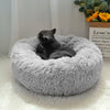 Large Dog Bed Pet Cat Calming Comfy Shag Fluffy Warm Bed Nest Mattress Donut Pad