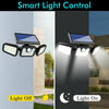 UK 74 LED Solar Power PIR Motion Sensor Lamp Outdoor Garden Security Wall Light