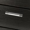 Modern Retro3 Drawers Bedside Table Nightstand Cabinet Bedroom StorageHome Black