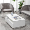 High Gloss Coffee Table With Storage Drawers Modern Office Living Room Wooden