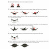 Double Person Camping Canvas Hammock Travel Outdoor Garden Swing Hanging Bed UK