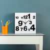 Wall Clock Illuminated / Solid Numerals Silent Retro Chic Decor 12-13inch Clocks